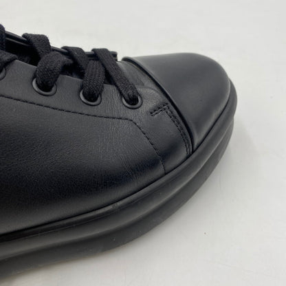 【現状渡し品】【レディース】 HERMES エルメス HAPPY H LOGO LACEUP LEATHER LOWCUT SNEAKER ハッピー Hロゴ レースアップ レザー ローカット スニーカー 靴 162-260403-ks-05-tei サイズ：36/破れ有 カラー：ブラック 万代Net店