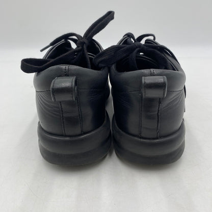 【現状渡し品】【レディース】 HERMES エルメス HAPPY H LOGO LACEUP LEATHER LOWCUT SNEAKER ハッピー Hロゴ レースアップ レザー ローカット スニーカー 靴 162-260403-ks-05-tei サイズ：36/破れ有 カラー：ブラック 万代Net店