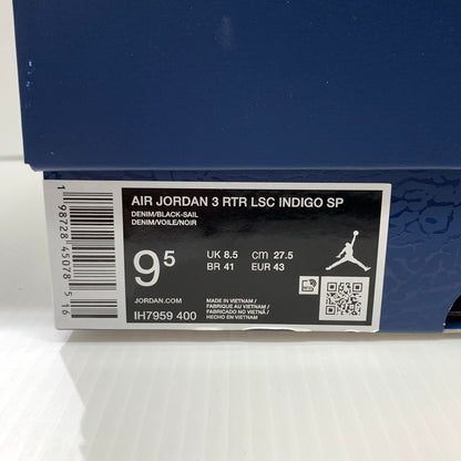【中古品】【メンズ】 NIKE ナイキ × Levi's リーバイス 別注 コラボ AIR JORDAN 3 RETRO SP INDIGO AND GYM RED IH7959-400 エアジョーダン3 レトロ スニーカー 靴 シューズ 160-260624-ko-08-tei サイズ：27.5cm カラー：インディゴ 万代Net店