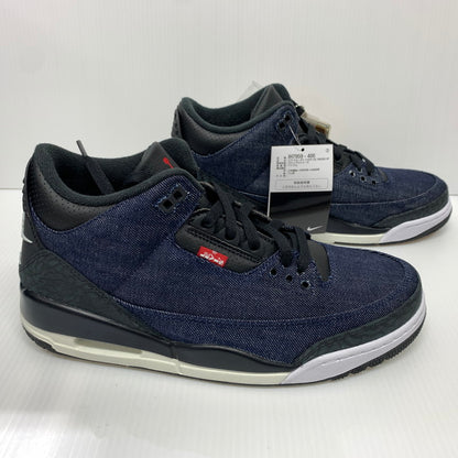 【中古品】【メンズ】 NIKE ナイキ × Levi's リーバイス 別注 コラボ AIR JORDAN 3 RETRO SP INDIGO AND GYM RED IH7959-400 エアジョーダン3 レトロ スニーカー 靴 シューズ 160-260624-ko-08-tei サイズ：27.5cm カラー：インディゴ 万代Net店