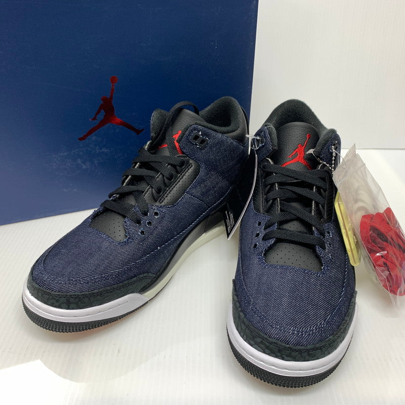 【中古品】【メンズ】 NIKE ナイキ × Levi’s リーバイス 別注 コラボ AIR JORDAN 3 RETRO SP INDIGO AND GYM RED IH7959-400 エアジョーダン3 レトロ スニーカー 靴 シューズ 160-260624-ko-12-tei サイズ：27.5cm カラー：インディゴ 万代Net店