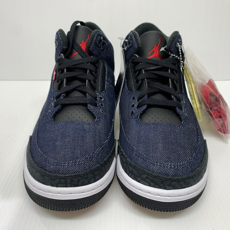 【中古品】【メンズ】 NIKE ナイキ × Levi’s リーバイス 別注 コラボ AIR JORDAN 3 RETRO SP INDIGO AND GYM RED IH7959-400 エアジョーダン3 レトロ スニーカー 靴 シューズ 160-260624-ko-12-tei サイズ：27.5cm カラー：インディゴ 万代Net店