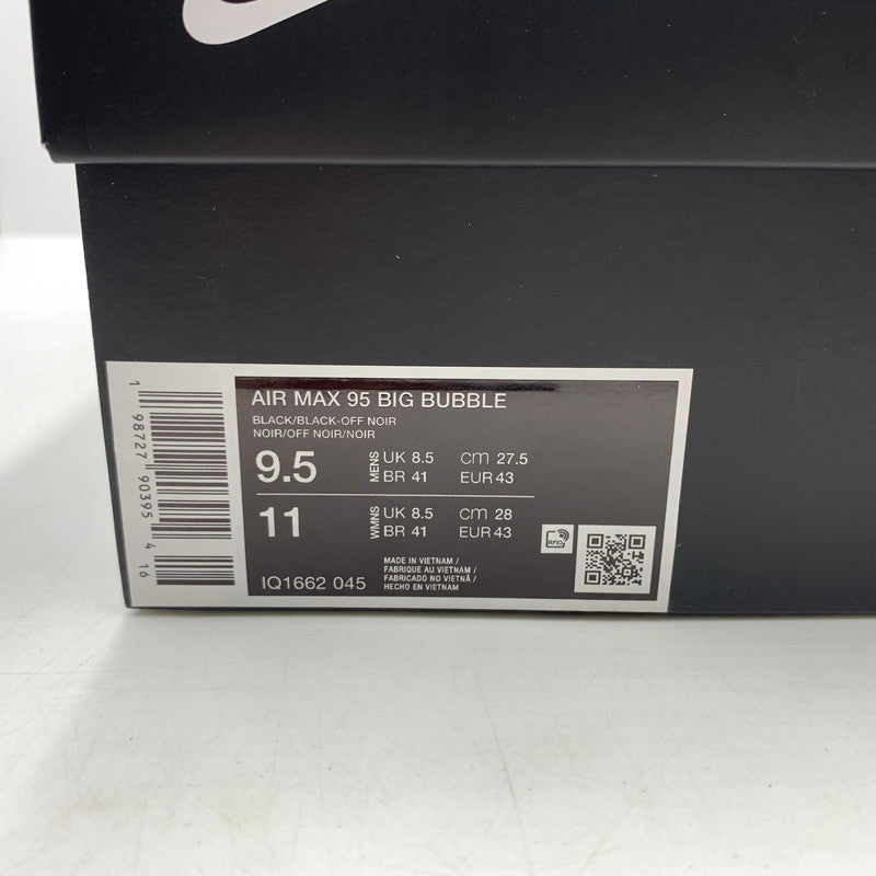 【中古品】【メンズ】 NIKE ナイキ AIR MAX 95 BIG BUBBLE "I-95" IQ1662-045 エアマックス 95 ビッグ バブル スニーカー 靴 160-260618-ko-01-tei サイズ：27.5cm カラー：ブラック 万代Net店