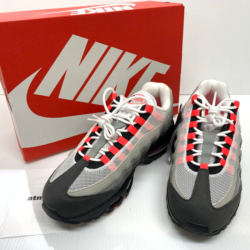 【中古品】【メンズ】 NIKE ナイキ AIR MAX 95 OG BIG BUBBLE MEDIUM ASH SOLAR RED IM7410-001 エアマックス95 スニーカー 靴 シューズ 160-260624-ko-11-tei サイズ：27.5cm カラー：レッド 万代Net店