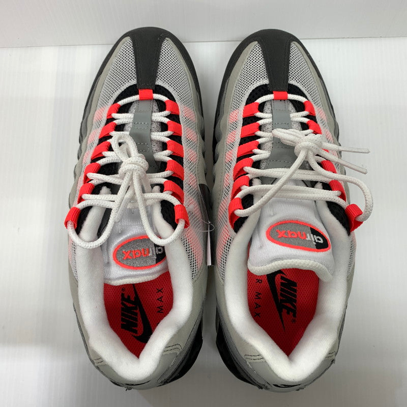 【中古品】【メンズ】 NIKE ナイキ AIR MAX 95 OG BIG BUBBLE MEDIUM ASH SOLAR RED IM7410-001 エアマックス95 スニーカー 靴 シューズ 160-260624-ko-11-tei サイズ：27.5cm カラー：レッド 万代Net店