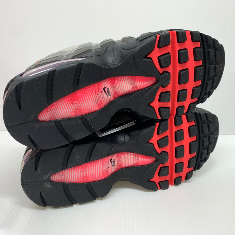 【中古品】【メンズ】 NIKE ナイキ AIR MAX 95 OG BIG BUBBLE MEDIUM ASH SOLAR RED IM7410-001 エアマックス95 スニーカー 靴 シューズ 160-260624-ko-11-tei サイズ：27.5cm カラー：レッド 万代Net店