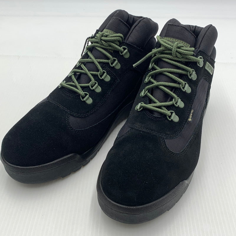 【中古美品】【メンズ】 TIMBERLAND × UNDEFEATED ティンバーランド アンディフィーテッド FIELD BOOT MID LACE GTX フィールドブーツ ゴアテックス 164-260821-nm-55-teih サイズ：27.5cm カラー：ブラック 万代Net店