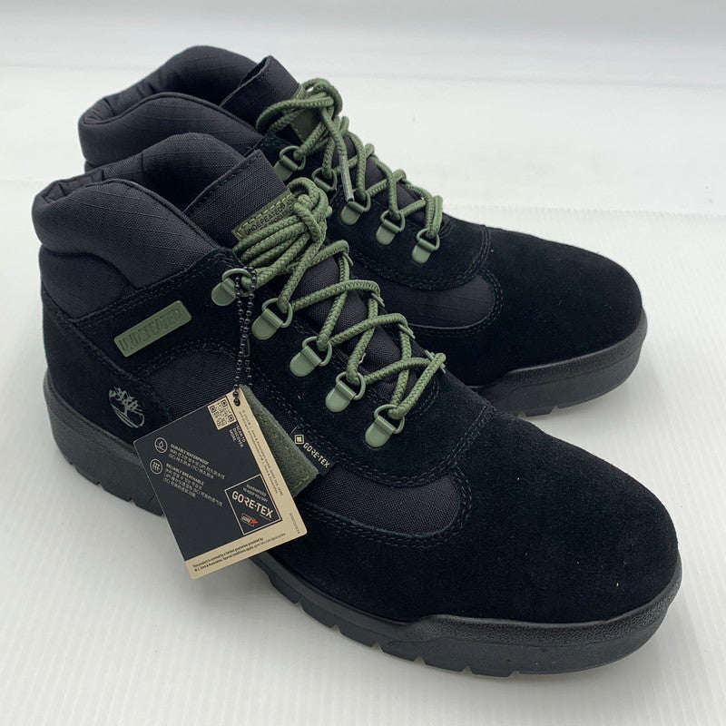 【中古美品】【メンズ】 TIMBERLAND × UNDEFEATED ティンバーランド アンディフィーテッド FIELD BOOT MID LACE GTX フィールドブーツ ゴアテックス 164-260821-nm-55-teih サイズ：27.5cm カラー：ブラック 万代Net店
