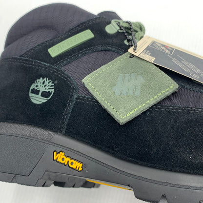 【中古美品】【メンズ】 TIMBERLAND × UNDEFEATED ティンバーランド アンディフィーテッド FIELD BOOT MID LACE GTX フィールドブーツ ゴアテックス 164-260821-nm-55-teih サイズ：27.5cm カラー：ブラック 万代Net店