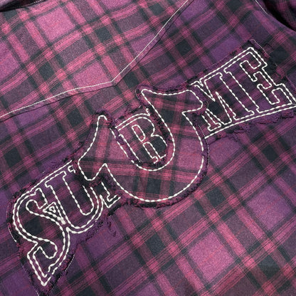 【中古品】【メンズ】 × TRUE RELIGION トゥルーレリジョン 別注 コラボ 25FW PLAID QUILTED FLANNEL SHIRT プレイド キルティング フランネル シャツ ジャケット ライトアウター 149-260404-yo-13-fuzh サイズ：XL カラー：パープル 万代Net店
