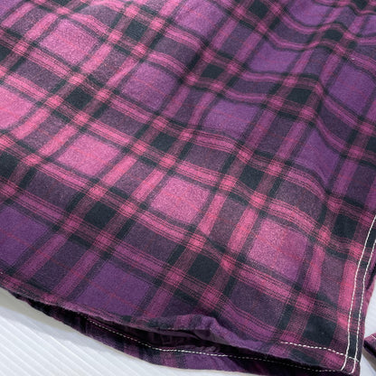 【中古品】【メンズ】 × TRUE RELIGION トゥルーレリジョン 別注 コラボ 25FW PLAID QUILTED FLANNEL SHIRT プレイド キルティング フランネル シャツ ジャケット ライトアウター 149-260404-yo-13-fuzh サイズ：XL カラー：パープル 万代Net店