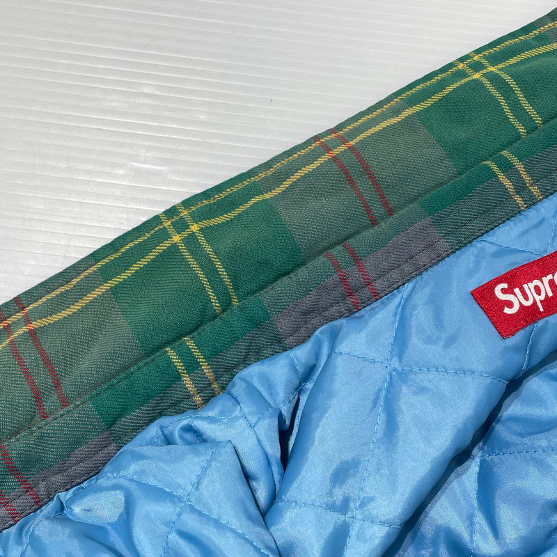 【中古品】【メンズ】 Supreme シュプリーム 26SS QUILTED LINED FLANNEL SNAP SHIRT キルティング ラインド フランネル スナップ シャツ ジャケット ライトアウター 149-260404-yo-14-tei サイズ：XL カラー：グリーン 万代Net店