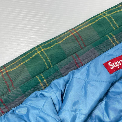 【中古品】【メンズ】 Supreme シュプリーム 26SS QUILTED LINED FLANNEL SNAP SHIRT キルティング ラインド フランネル スナップ シャツ ジャケット ライトアウター 149-260404-yo-14-tei サイズ：XL カラー：グリーン 万代Net店