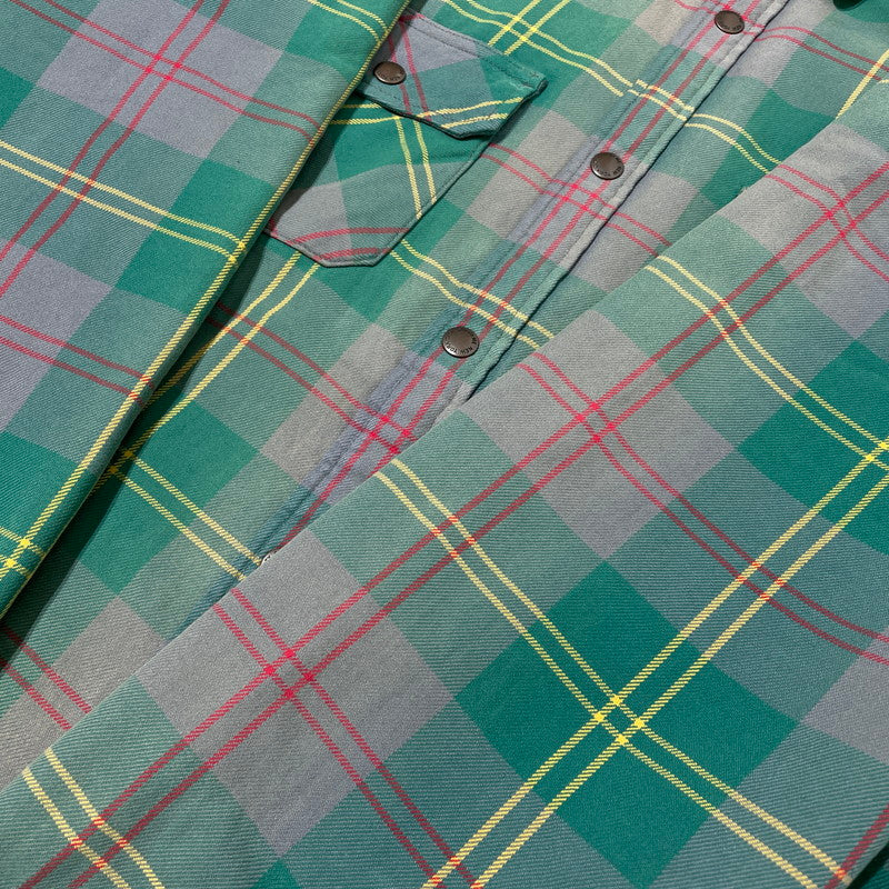 【中古品】【メンズ】 Supreme シュプリーム 26SS QUILTED LINED FLANNEL SNAP SHIRT キルティング ラインド フランネル スナップ シャツ ジャケット ライトアウター 149-260404-yo-14-tei サイズ：XL カラー：グリーン 万代Net店