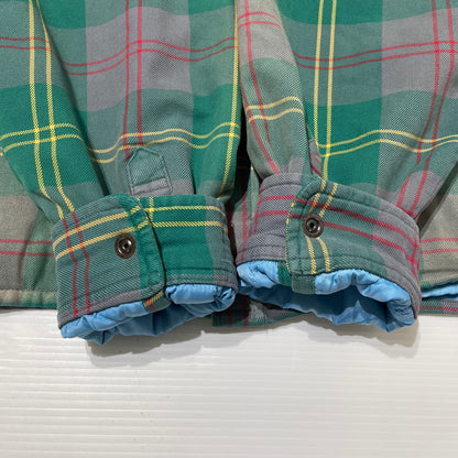 【中古品】【メンズ】 Supreme シュプリーム 26SS QUILTED LINED FLANNEL SNAP SHIRT キルティング ラインド フランネル スナップ シャツ ジャケット ライトアウター 149-260404-yo-14-tei サイズ：XL カラー：グリーン 万代Net店
