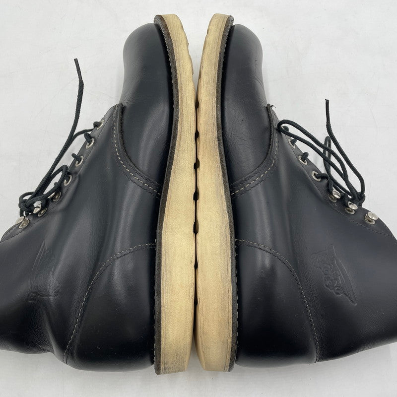 【中古品】【メンズ】 RED WING レッドウィング 6INCH CLASSIC ROUND 8165 6インチ クラシック ラウンド ブーツ 靴 シューズ 164-260420-yo-07-tei サイズ：26.5cm カラー：ブラック 万代Net店