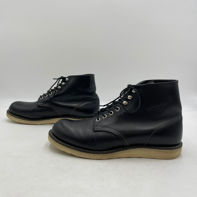 【中古品】【メンズ】 RED WING レッドウィング 6INCH CLASSIC ROUND 8165 6インチ クラシック ラウンド ブーツ 靴 シューズ 164-260420-yo-07-tei サイズ：26.5cm カラー：ブラック 万代Net店