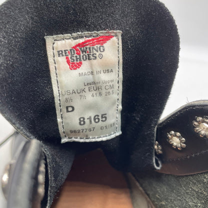 【中古品】【メンズ】 RED WING レッドウィング 6INCH CLASSIC ROUND 8165 6インチ クラシック ラウンド ブーツ 靴 シューズ 164-260420-yo-07-tei サイズ：26.5cm カラー：ブラック 万代Net店