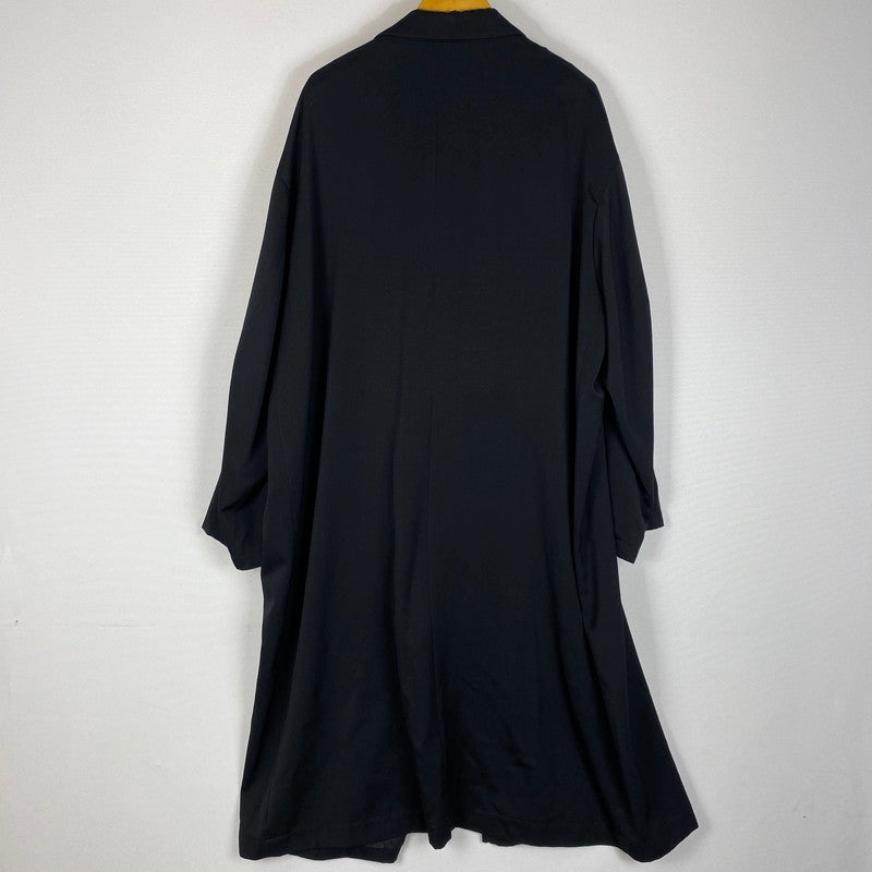 【現状渡し品】【メンズ】 Y's for men ワイズ フォー メン OVER SIZE LINEN WOOL COAT MM-C04-106 オーバーサイズ リネン ウールコート ライトアウター 140-260401-ks-25-tei サイズ：M カラー：ブラック 万代Net店
