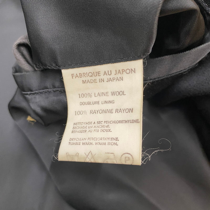 【現状渡し品】【メンズ】 Y's for men ワイズ フォー メン OVER SIZE LINEN WOOL COAT MM-C04-106 オーバーサイズ リネン ウールコート ライトアウター 140-260401-ks-25-tei サイズ：M カラー：ブラック 万代Net店