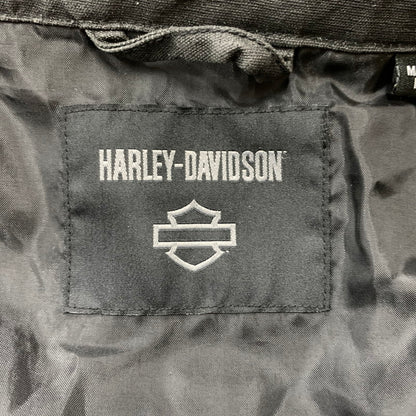 【中古品】【メンズ】 HARLEY DAVIDSON ハーレーダビッドソン NO.1 LOGO RIDING JACKET 97403-24VM ライディング ジャケット アウター ヘビーウェイト 145-260402-ko-10-tei サイズ：L カラー：ブラック 万代Net店