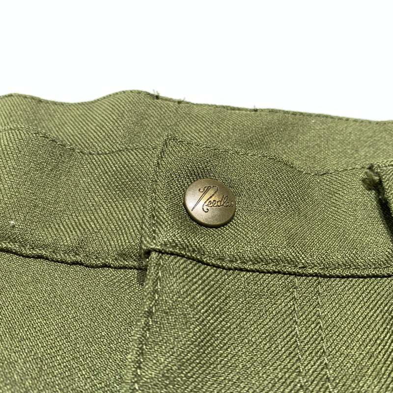 【中古品】【メンズ】 Needles ニードルス BOOTCUT SLACKS PANTS EJ141 ブーツカット スラックス パンツ ボトムス 151-260720-ko-30-tei サイズ：XS カラー：カーキ 万代Net店