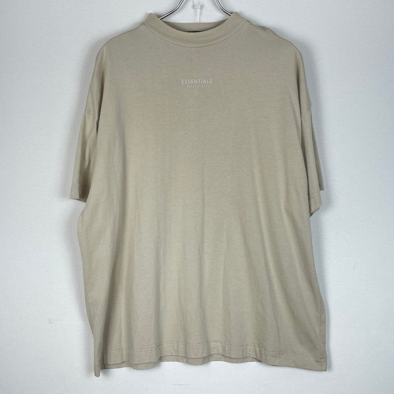 【中古品】【メンズ】 ESSENTIALS エッセンシャルズ LOGO S/S TEE ロゴ ショートスリーブ Ｔシャツ 半袖 トップス 142-260618-sa-19-tei サイズ：XXS カラー：ベージュ 万代Net店