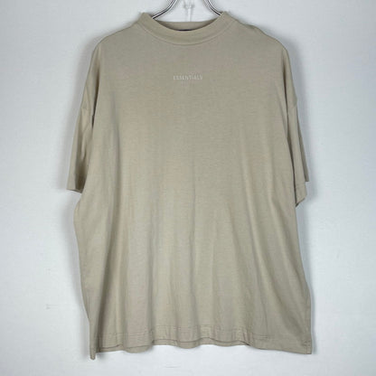 【中古品】【メンズ】 ESSENTIALS エッセンシャルズ LOGO S/S TEE ロゴ ショートスリーブ Ｔシャツ 半袖 トップス 142-260618-sa-19-tei サイズ：XXS カラー：ベージュ 万代Net店