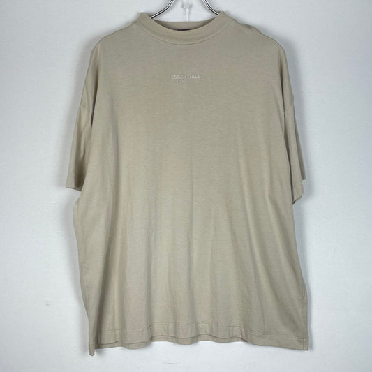 【中古品】【メンズ】 ESSENTIALS エッセンシャルズ LOGO S/S TEE ロゴ ショートスリーブ Ｔシャツ 半袖 トップス 142-260618-sa-19-tei サイズ：XXS カラー：ベージュ 万代Net店