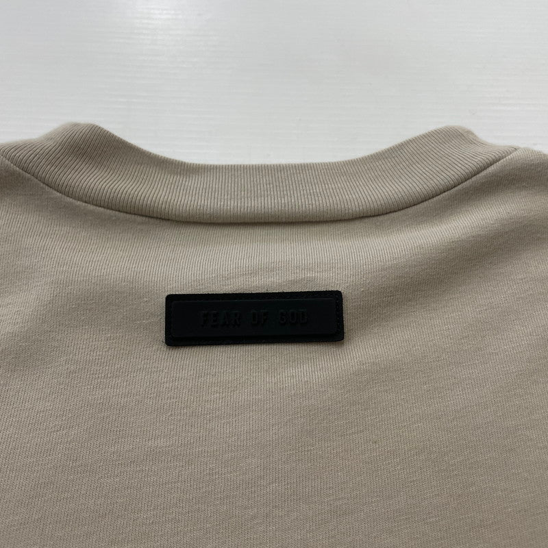 【中古品】【メンズ】 ESSENTIALS エッセンシャルズ LOGO S/S TEE ロゴ ショートスリーブ Ｔシャツ 半袖 トップス 142-260618-sa-19-tei サイズ：XXS カラー：ベージュ 万代Net店