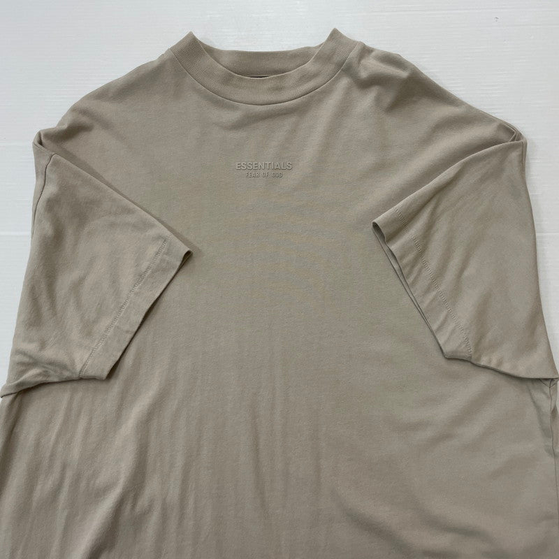 【中古品】【メンズ】 ESSENTIALS エッセンシャルズ LOGO S/S TEE ロゴ ショートスリーブ Ｔシャツ 半袖 トップス 142-260618-sa-19-tei サイズ：XXS カラー：ベージュ 万代Net店
