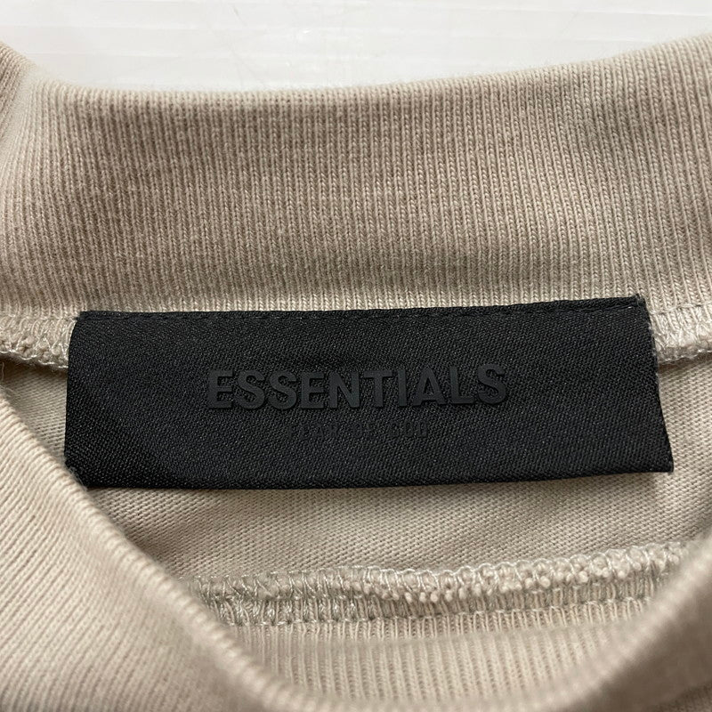 【中古品】【メンズ】 ESSENTIALS エッセンシャルズ LOGO S/S TEE ロゴ ショートスリーブ Ｔシャツ 半袖 トップス 142-260618-sa-19-tei サイズ：XXS カラー：ベージュ 万代Net店