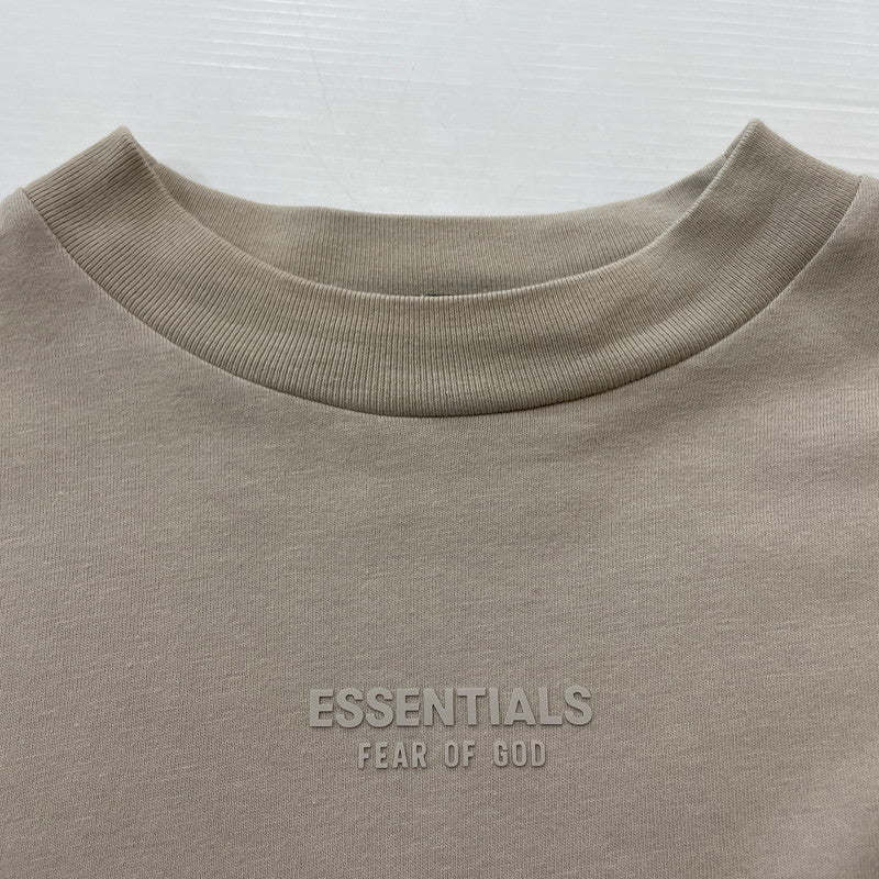 【中古品】【メンズ】 ESSENTIALS エッセンシャルズ LOGO S/S TEE ロゴ ショートスリーブ Ｔシャツ 半袖 トップス 142-260618-sa-19-tei サイズ：XXS カラー：ベージュ 万代Net店