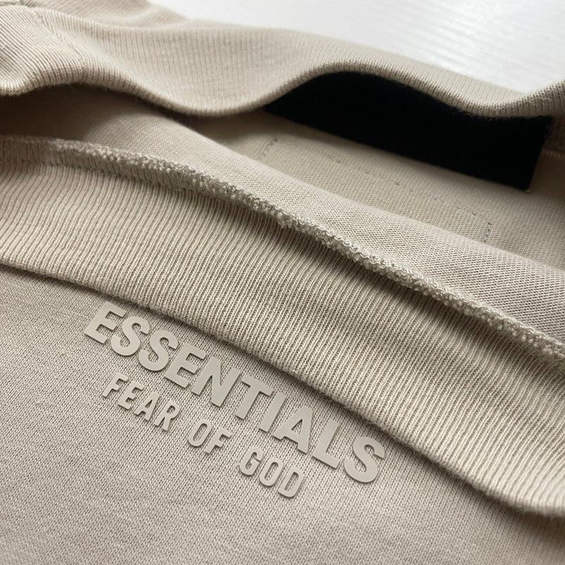 【中古品】【メンズ】 ESSENTIALS エッセンシャルズ LOGO S/S TEE ロゴ ショートスリーブ Ｔシャツ 半袖 トップス 142-260618-sa-19-tei サイズ：XXS カラー：ベージュ 万代Net店