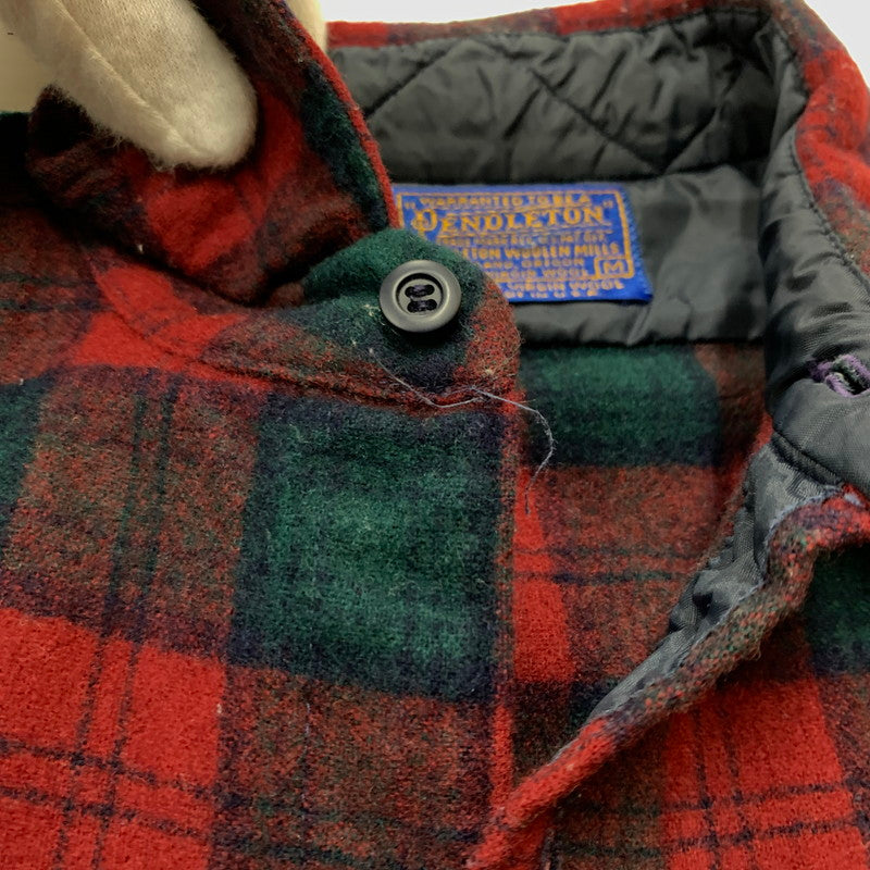 【中古品】【メンズ】 PENDLETON ペンドルトン 70's WOOL SHIRT VINTAGE 70年代 ウールシャツ トップス ネルシャツ ヴィンテージ 145-260402-ko-03-tei サイズ：M カラー：レッド 万代Net店