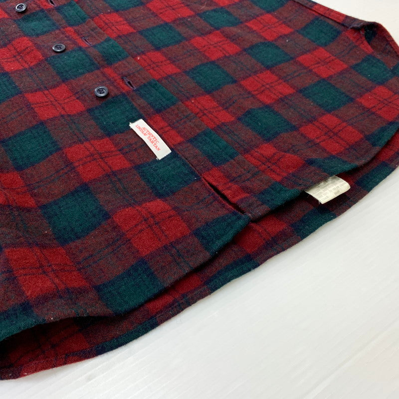 【中古品】【メンズ】 PENDLETON ペンドルトン 70's WOOL SHIRT VINTAGE 70年代 ウールシャツ トップス ネルシャツ ヴィンテージ 145-260402-ko-03-tei サイズ：M カラー：レッド 万代Net店