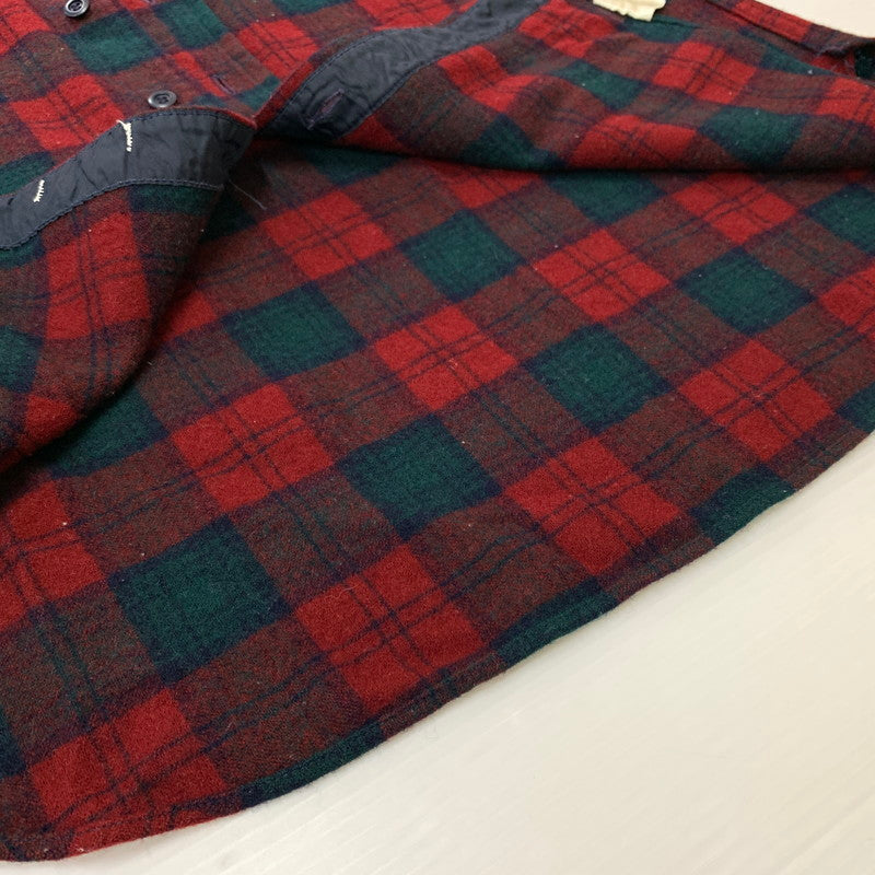 【中古品】【メンズ】 PENDLETON ペンドルトン 70's WOOL SHIRT VINTAGE 70年代 ウールシャツ トップス ネルシャツ ヴィンテージ 145-260402-ko-03-tei サイズ：M カラー：レッド 万代Net店