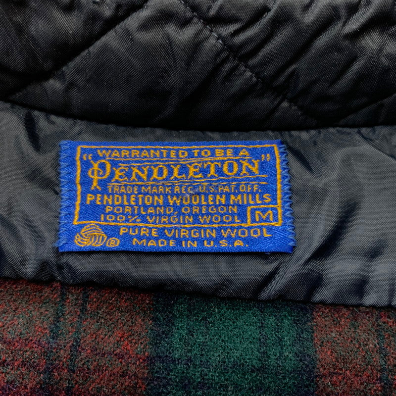 【中古品】【メンズ】 PENDLETON ペンドルトン 70's WOOL SHIRT VINTAGE 70年代 ウールシャツ トップス ネルシャツ ヴィンテージ 145-260402-ko-03-tei サイズ：M カラー：レッド 万代Net店
