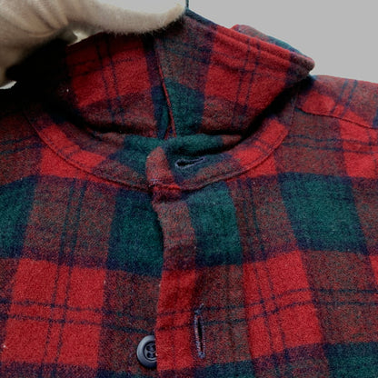 【中古品】【メンズ】 PENDLETON ペンドルトン 70's WOOL SHIRT VINTAGE 70年代 ウールシャツ トップス ネルシャツ ヴィンテージ 145-260402-ko-03-tei サイズ：M カラー：レッド 万代Net店