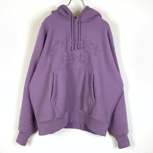【中古品】【メンズ】 GEAR APPLIQUE HOODIE 118604 ギアアップリケ パーカー トップス プルオーバーパーカー 142-260402-ko-08-fuzh サイズ：S カラー：パープル 万代Net店