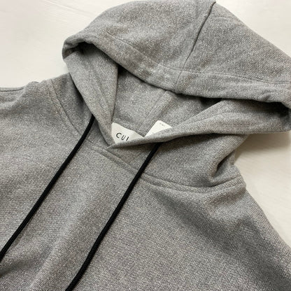 【中古品】【メンズ】 CULINI クルニ 25SS GLITTER YARN EMBROIDERY PATCH HOODIE 25-SS-039C グリッター ヤーン エンブロイダリー パッチ パーカー トップス プルオーバー 140-260402-ko-07-fuzh サイズ：2 カラー：グレー 万代Net店
