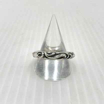 【中古品】【メンズ】 CHROME HEARTS クロムハーツ SCRL BAND RING スクロール バンド リング 指輪 アクセサリー 190-261027-yo-30-teih カラー：シルバー 20号 万代Net店