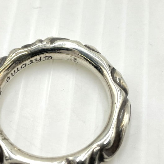 【中古品】【メンズ】 CHROME HEARTS クロムハーツ SCRL BAND RING スクロール バンド リング 指輪 アクセサリー 190-261027-yo-30-teih カラー：シルバー 20号 万代Net店