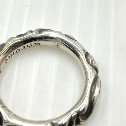 【中古品】【メンズ】 CHROME HEARTS クロムハーツ SCRL BAND RING スクロール バンド リング 指輪 アクセサリー 190-261027-yo-30-teih カラー：シルバー 20号 万代Net店