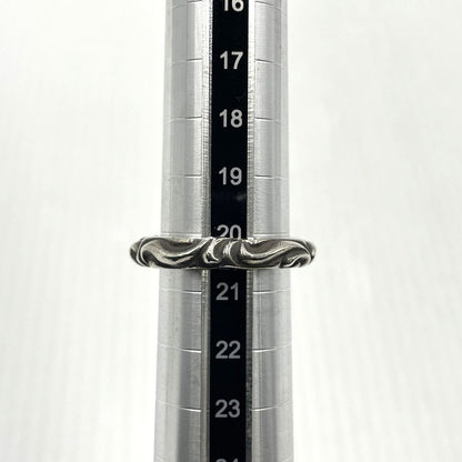 【中古品】【メンズ】 CHROME HEARTS クロムハーツ SCRL BAND RING スクロール バンド リング 指輪 アクセサリー 190-261027-yo-30-teih カラー：シルバー 20号 万代Net店