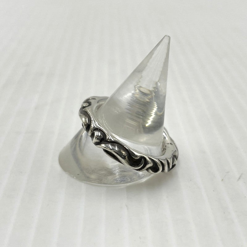 【中古品】【メンズ】 CHROME HEARTS クロムハーツ SCRL BAND RING スクロール バンド リング 指輪 アクセサリー 190-261027-yo-30-teih カラー：シルバー 20号 万代Net店