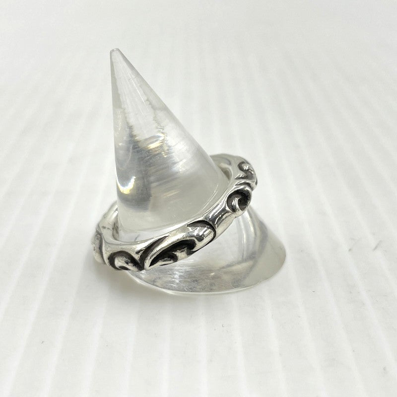 【中古品】【メンズ】 CHROME HEARTS クロムハーツ SCRL BAND RING スクロール バンド リング 指輪 アクセサリー 190-261027-yo-30-teih カラー：シルバー 20号 万代Net店