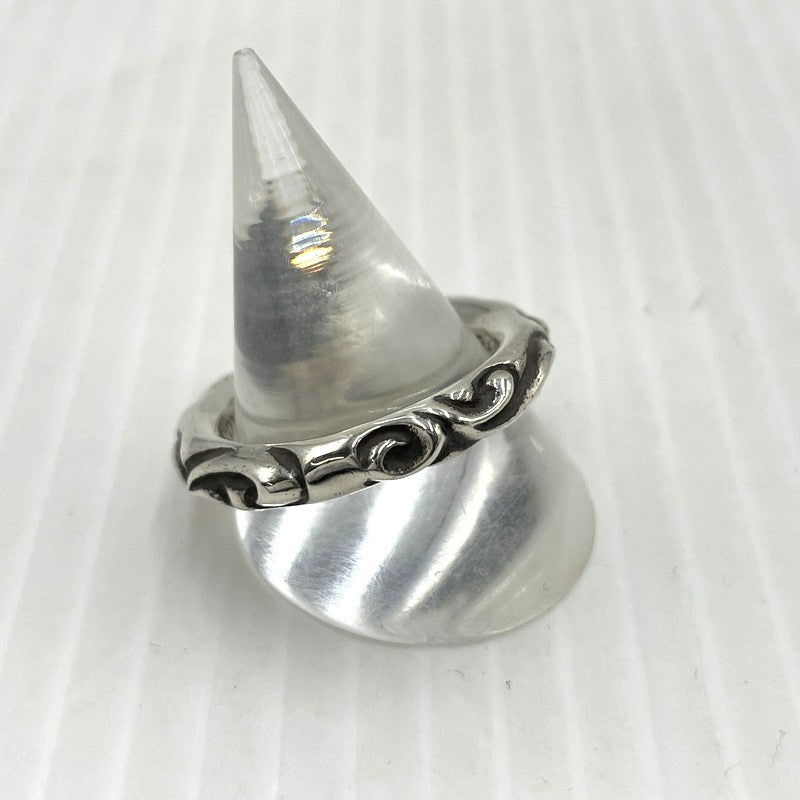 【中古品】【メンズ】 CHROME HEARTS クロムハーツ SCRL BAND RING スクロール バンド リング 指輪 アクセサリー 190-261027-yo-30-teih カラー：シルバー 20号 万代Net店