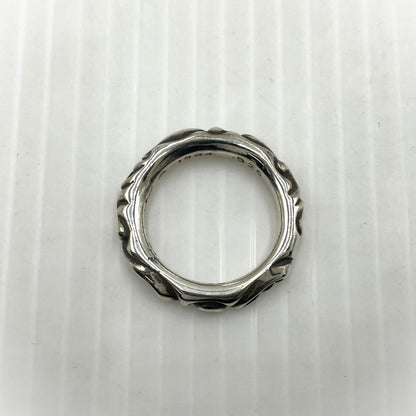 【中古品】【メンズ】 CHROME HEARTS クロムハーツ SCRL BAND RING スクロール バンド リング 指輪 アクセサリー 190-261027-yo-30-teih カラー：シルバー 20号 万代Net店