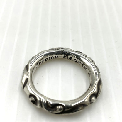 【中古品】【メンズ】 CHROME HEARTS クロムハーツ SCRL BAND RING スクロール バンド リング 指輪 アクセサリー 190-261027-yo-30-teih カラー：シルバー 20号 万代Net店